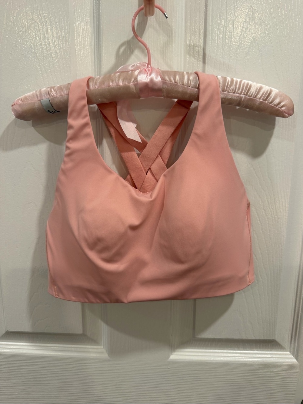 lululemon athletica Peach Pink Strappy Sports Bra